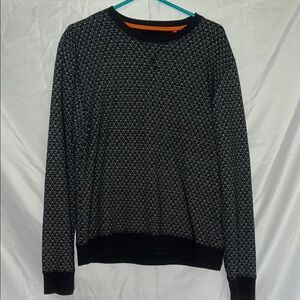 Men's Black Geometric Sweater